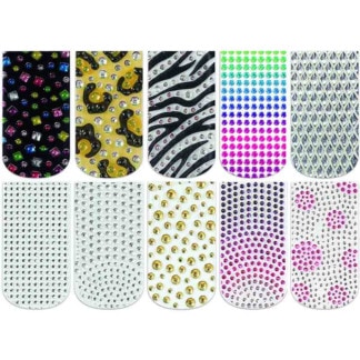 Dashing Diva Bliss Bling Nail Art Appliques, 18 Tabs