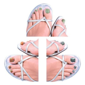 Dashing Diva DesignFX Bling Bejewelled Appliques - Pedicure, 32 Appliques