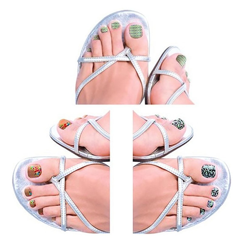 Dashing Diva DesignFX Bling Bejewelled Appliques - Pedicure, 32 Appliques