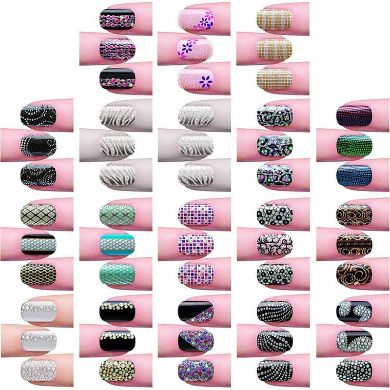 Dashing Diva DesignFX Bling Bejewelled Appliques, 36/Pack
