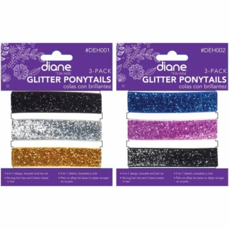 Diane Glitter Ponytail, 3/Pack
