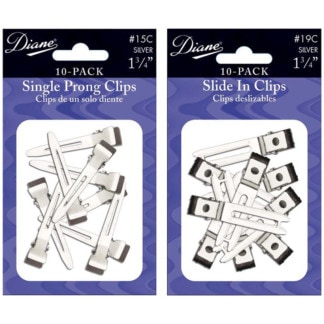Diane Pin Curl Prong Clips, 4.5cm, 10/Pack