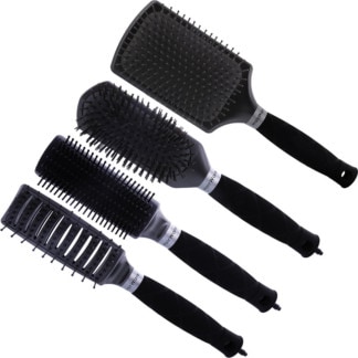 Hairware Black Surf Handle Brush Collection