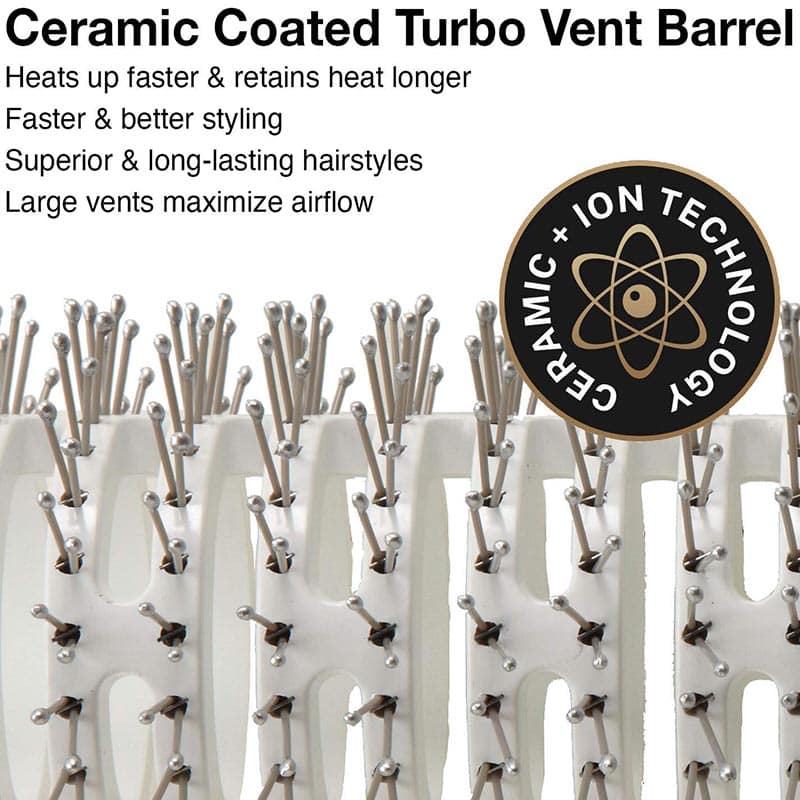 Olivia Garden Ceramic + Ion Turbo Vent Pro Brush, 45mm - Image 2