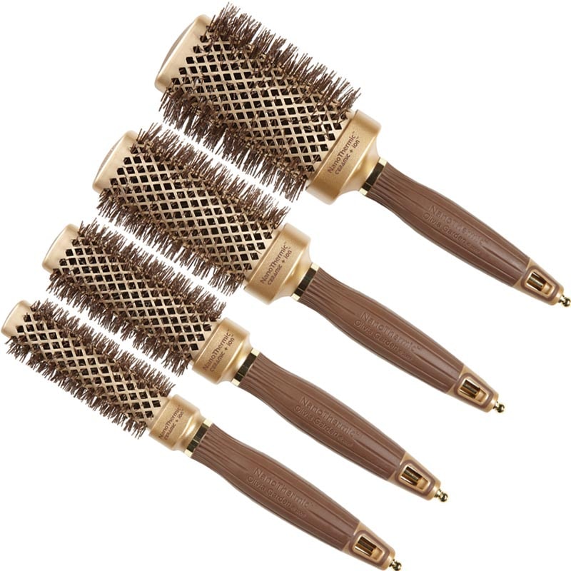 Olivia Garden NanoThermic Ceramic + Ion Square Barrel Brush Collection