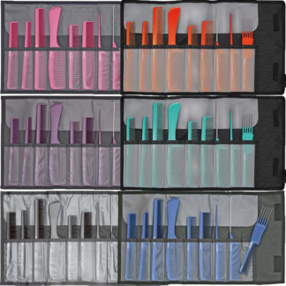 Jaguar A-Line Ionic Comb Set with Pouch, 9/Pack