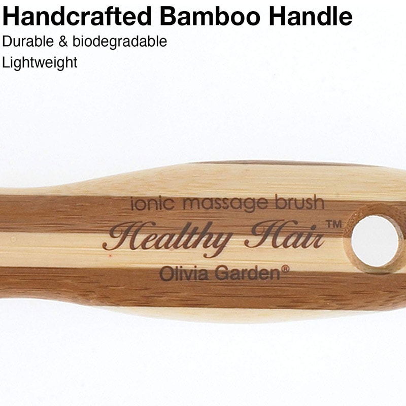 Olivia Garden Healthy Hair Bamboo Paddle & Cushion Brush Collection - Image 5