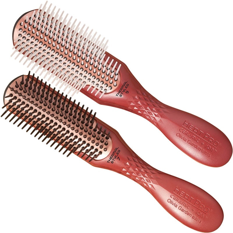 Olivia Garden HeatPro Ceramic + Ion Copper Thermal Brush Styler Collection