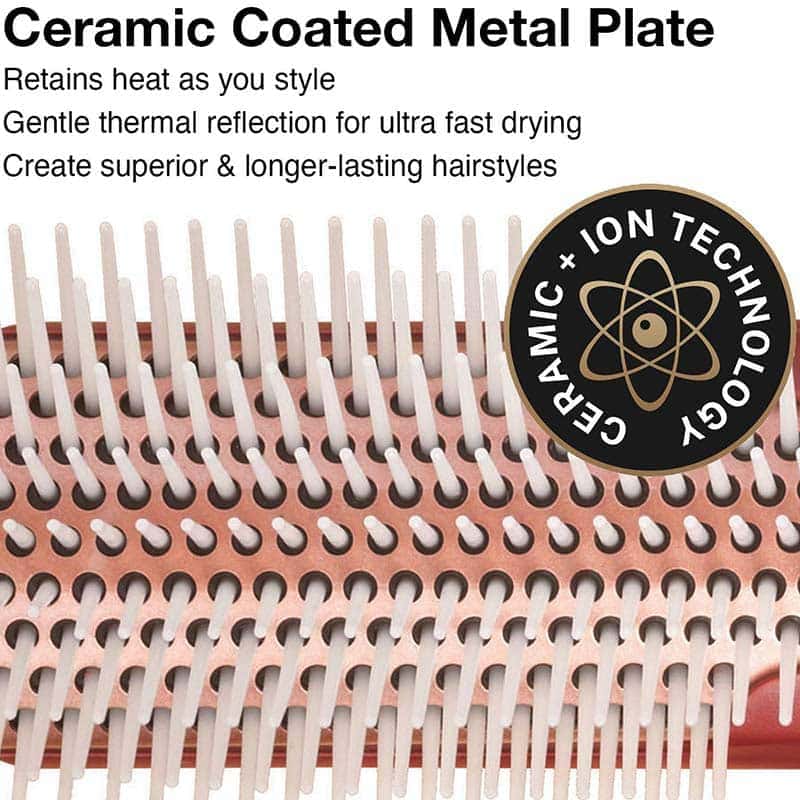 Olivia Garden HeatPro Ceramic + Ion Copper Thermal Brush Styler Collection - Image 3