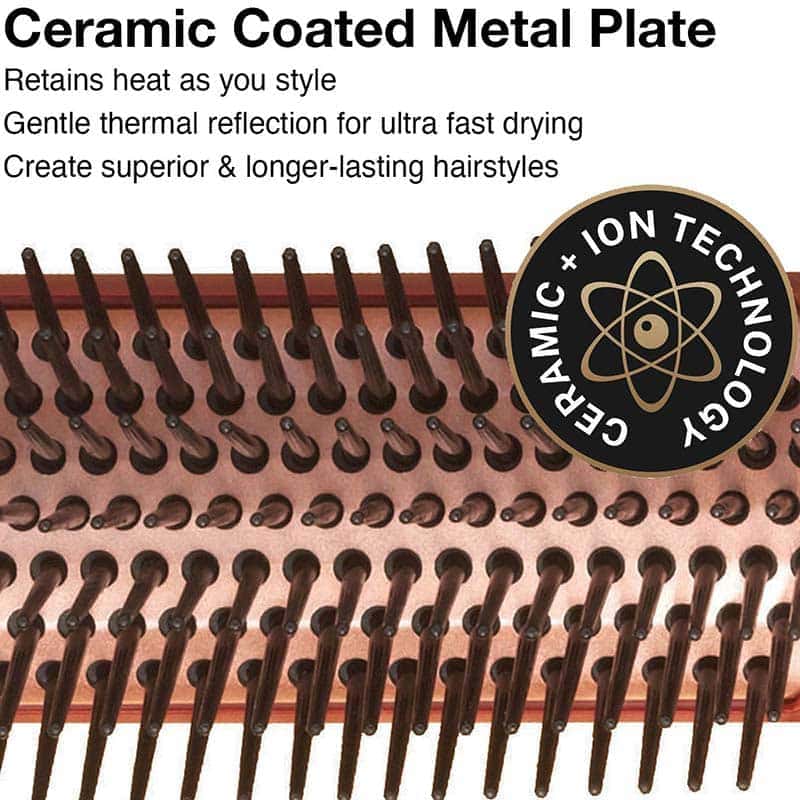 Olivia Garden HeatPro Ceramic + Ion Copper Thermal Brush Styler Collection - Image 4
