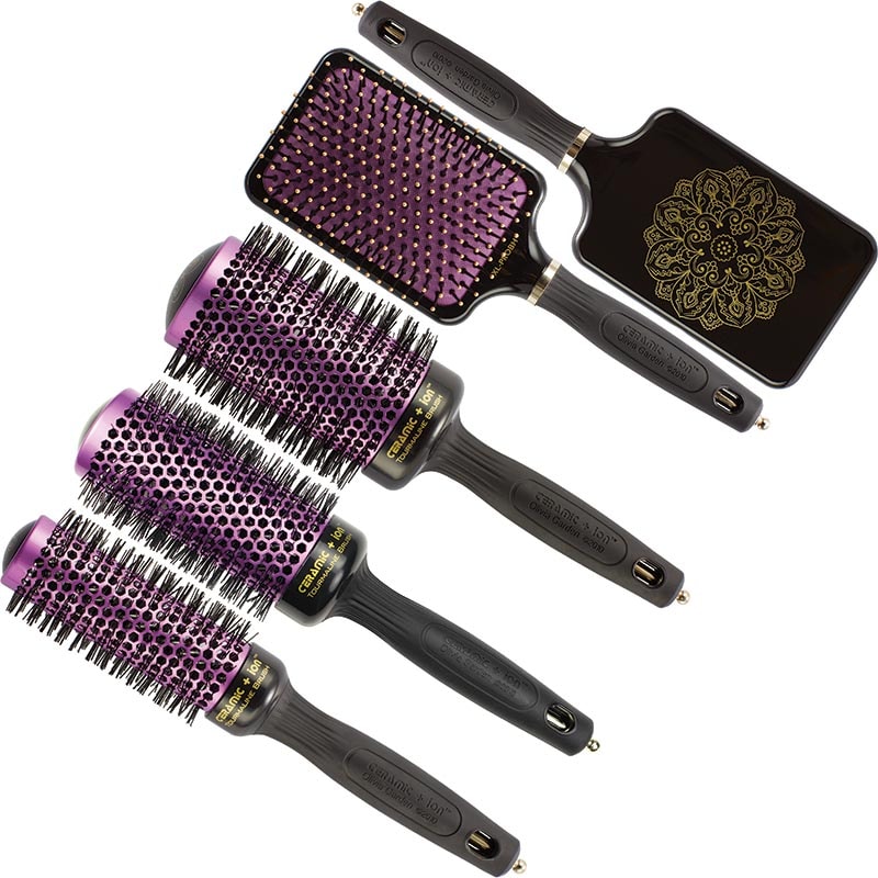 Olivia Garden Ceramic + Ion Thermal Boho Chic Brush Collection