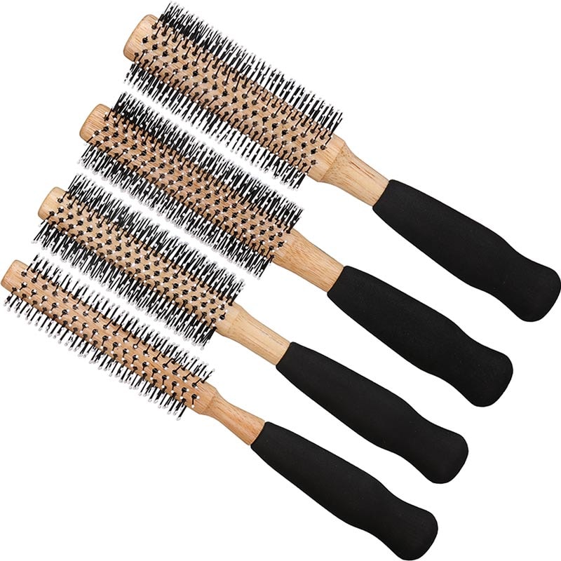 Hairware Wooden Brush with Foam Handle Collection