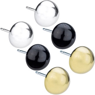 Blomdahl Titanium Earrings - Half Ball Titanium Stud