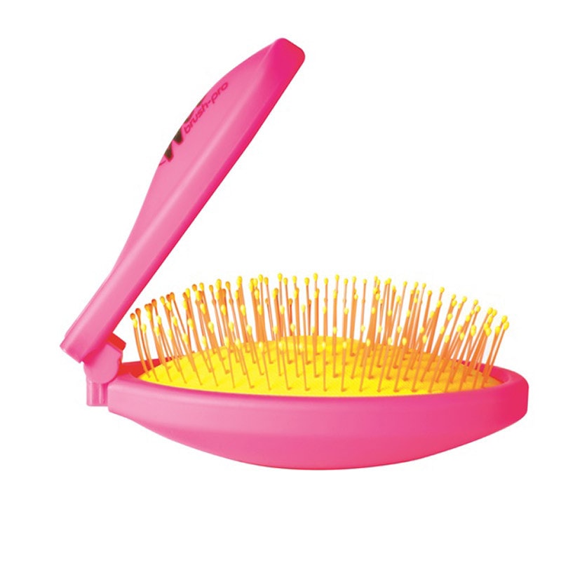 WetBrush Pop & Fold Neon Full Size Detangler Display: 9 Brushes - Image 3