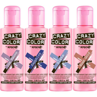 Crazy Color Metallics Semi-Permanent Hair Colour, 100ml