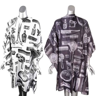 Salon Cape Vintage with Salon Tools, Water-Repellent Polyester, Studs