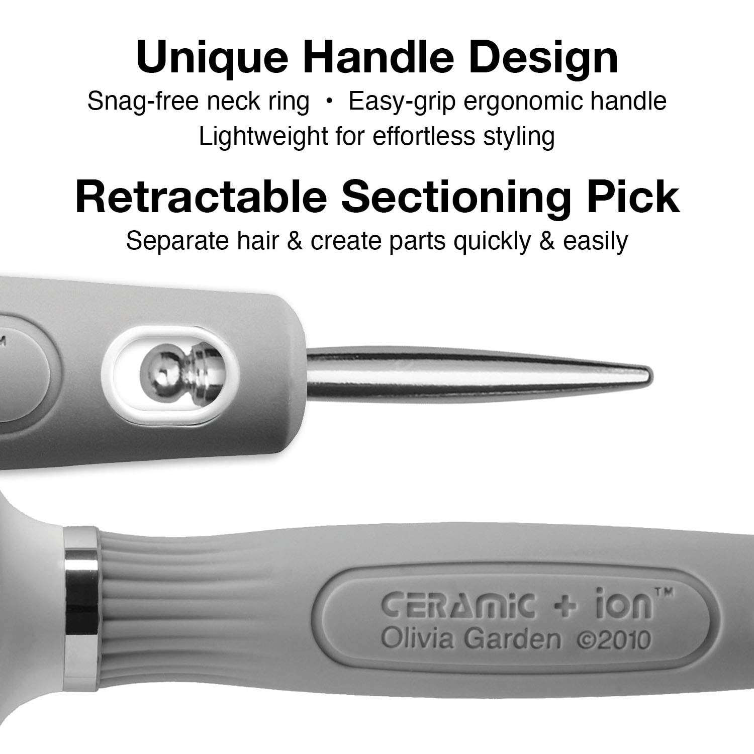 Olivia Garden Ceramic + Ion XL Boar Brush Collection - Image 4