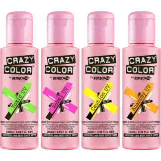 Crazy Color Neon UV Semi-Permanent Hair Colour, 100ml