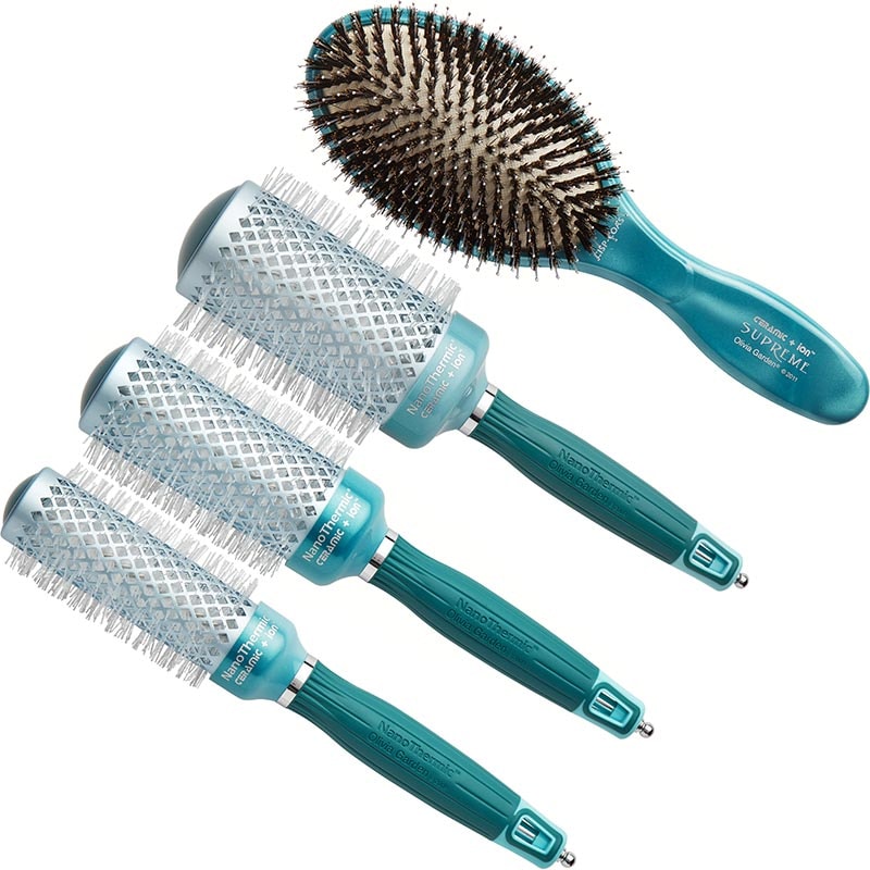 Olivia Garden NanoThermic Ceramic + Ion Oasis Brush Collection