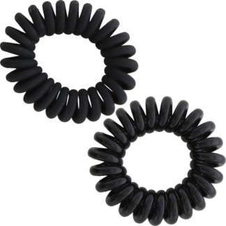 Hair Elastic Telephone Cord, Black, 3cm