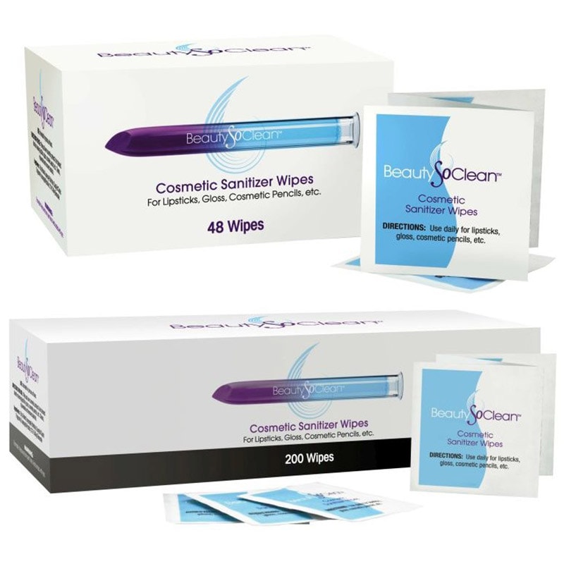 BeautySoClean Make-Up Cosmetic Sanitizer Wipes