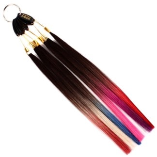 hair-x-tend Ombre 100% Human Hair Base Colour #2 Light Brown, 10/Pack