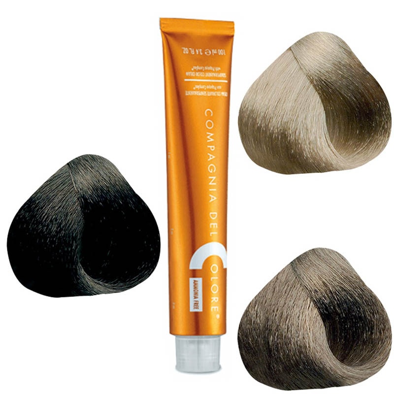 CDC Professional Hair Colour Ammonia Free - Ash Naturals, Levels 5.01-9.01, 100ml