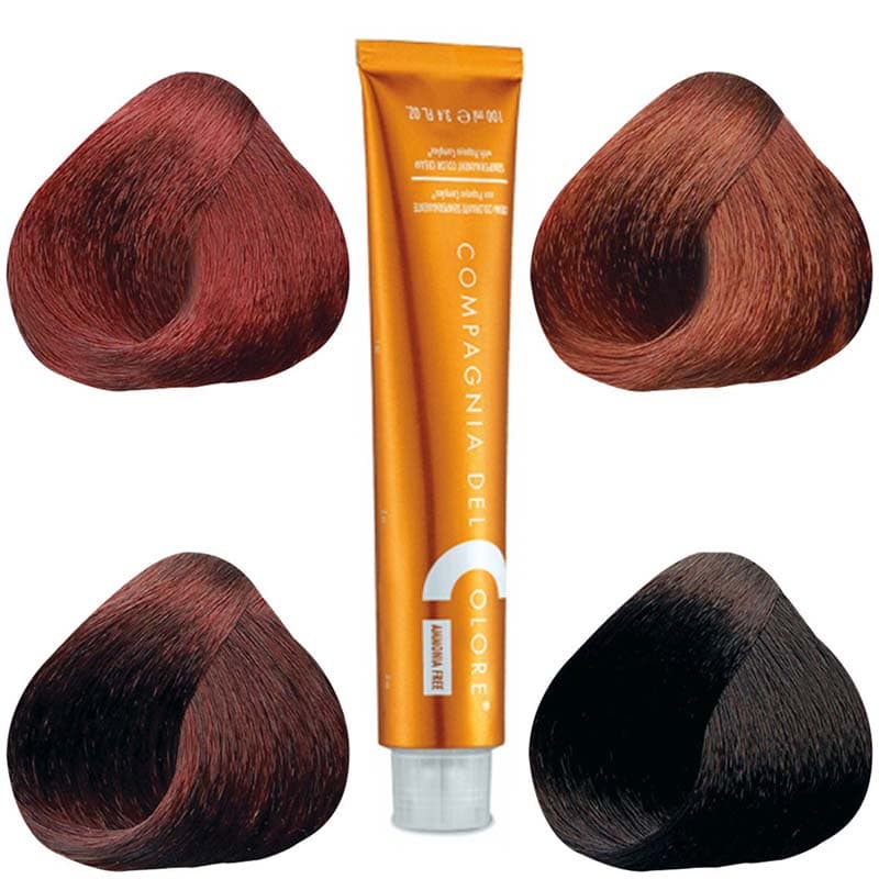 CDC Professional Hair Colour Ammonia Free - Red, Levels 4.62-7.46, 100ml