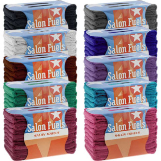 Salon Fuels Micro-Fibre Towels, 50 x 90cm, 260g, 10/Bag