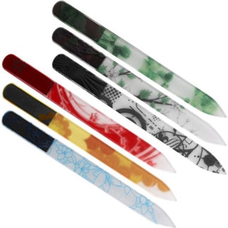 Nail File Colourful Glass, 135mm