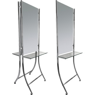 Workstation Chrome Pipe Mirror M12-B