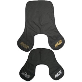 Cutting Collar Black with "Hair Hair" Writing, Polyester