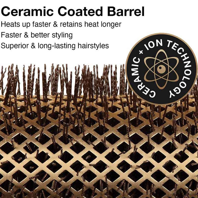 Olivia Garden NanoThermic Ceramic + Ion Oasis Brush Display: 4 Brushes & Basket - Image 2