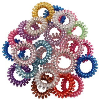 EZ Bobbles Hair Elastic Rings, Assorted, 3/Pack