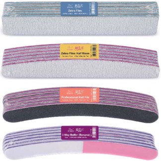 Nail Files Professional Shaped, 6/Pack