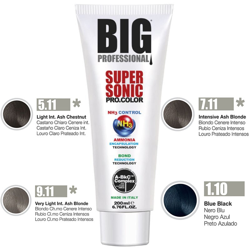 BIG Professional Permanent Colour Ash, 200ml