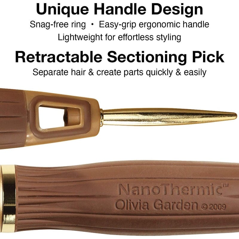 Olivia Garden NanoThermic Ceramic + Ion Vent, Styler & Paddle Brush Collection - Image 5