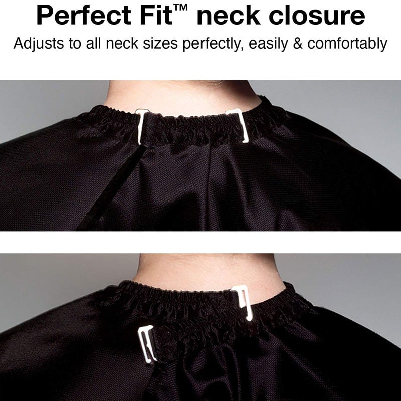 Olivia Garden Prestige Cape, Burgundy, Hooks - Image 2