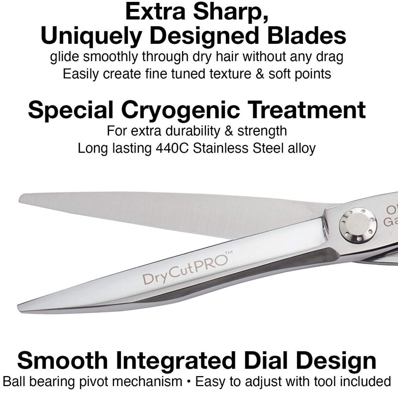 Olivia Garden DryCutPRO Offset Scissor with Case & Sleek Razor - Image 6