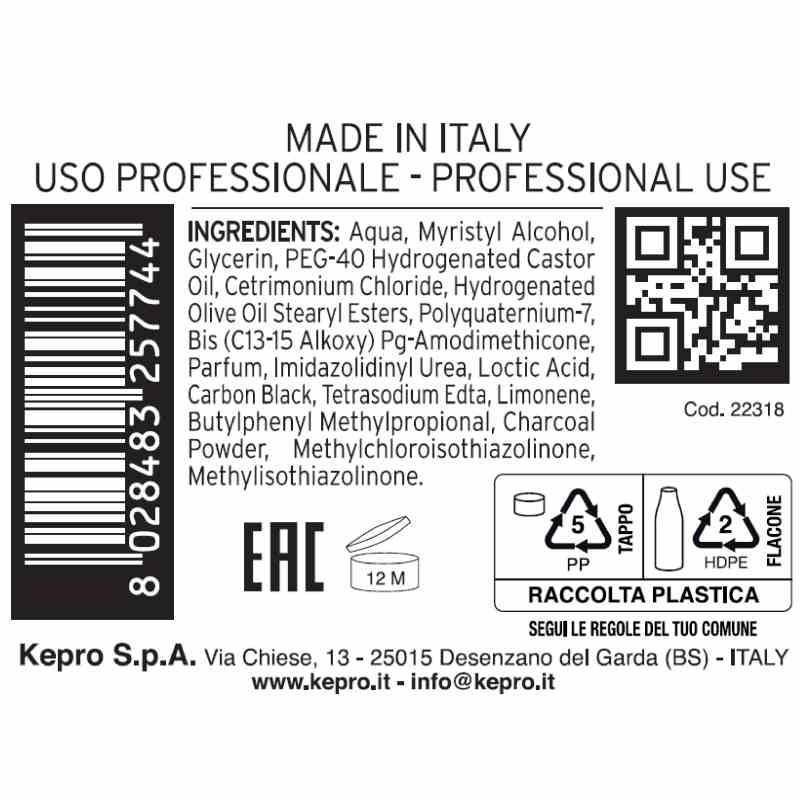 KAYPRO Black Carbon Toning Mask for Blonde Hair - Image 2