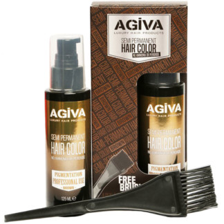 Agiva Semi-Permanent Hair Color, Brown, 125ml