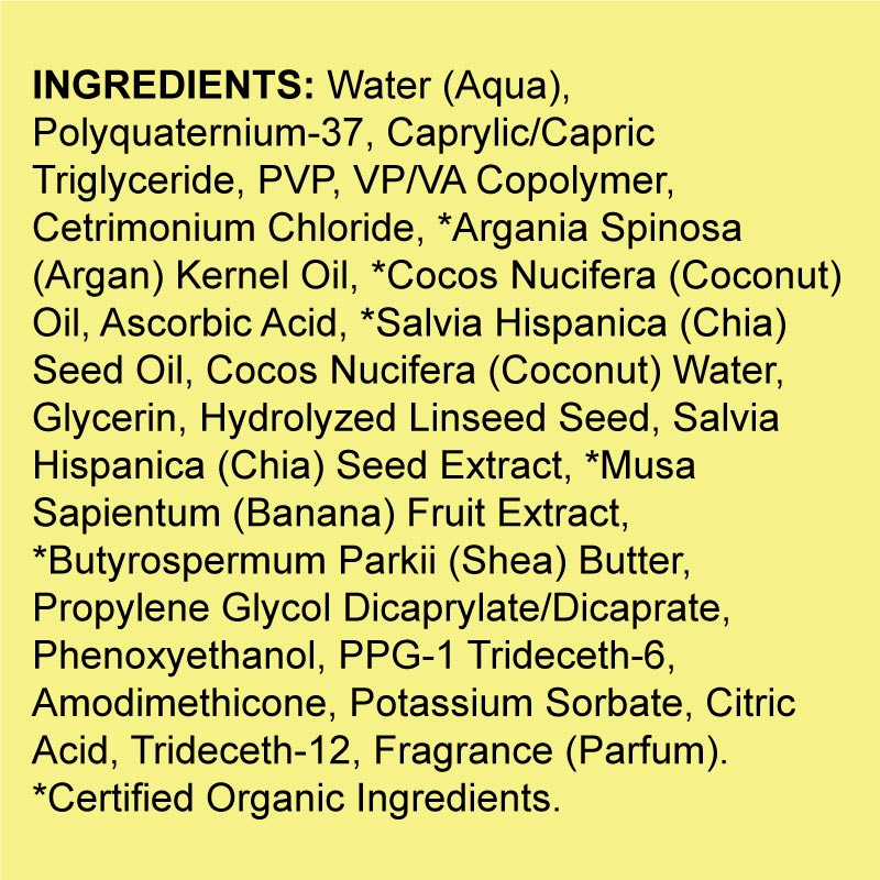 Be Care Love SuperFoods Natural & Gentle Smashed Banana Coconut Cream Leave-In Curl Cream, 147ml - Image 4