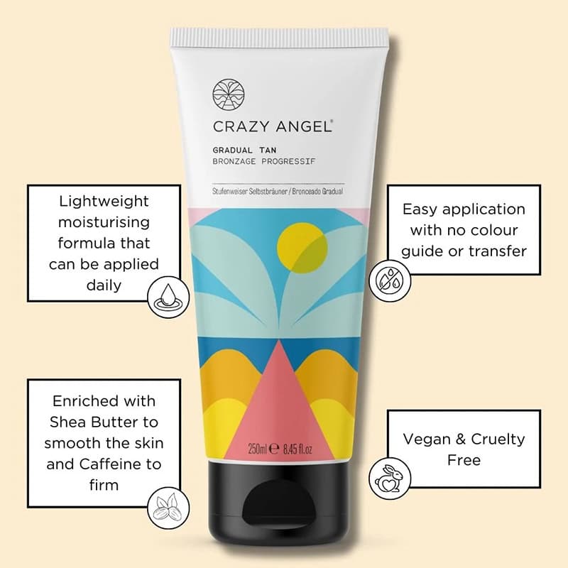Crazy Angel Gradual Tan, 250ml - Image 2