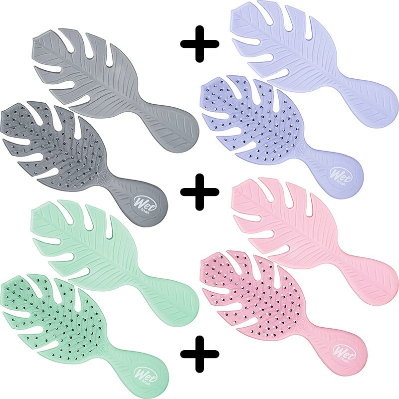 WetBrush Mini Go Green Detangler Assortment, 4 Brushes