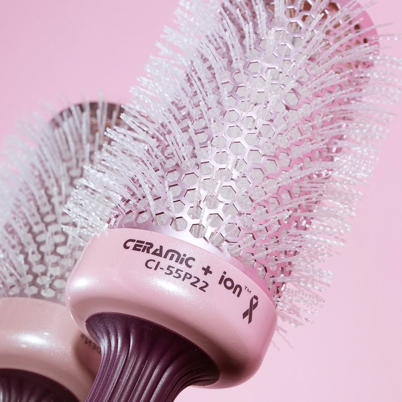 Olivia Garden Ceramic + Ion Thermal Breast Cancer Awareness 2022 Brush Collection - Image 7