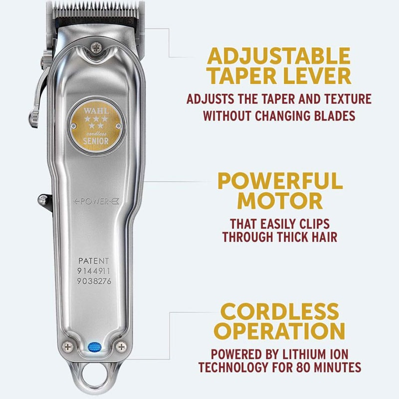 Wahl Senior Metal Edition Hair Clipper Cordless - Image 5