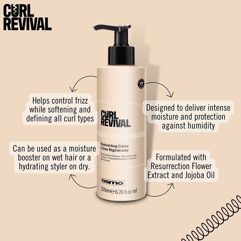 OSMO Curl Revival Replenishing Cream, 200ml - Image 2