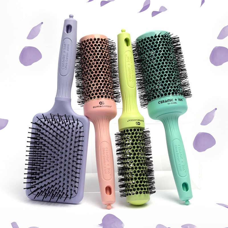 Olivia Garden Ceramic + Ion Thermal Blossom Brush Collection - Image 8