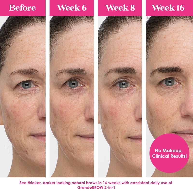 GrandeBROW 2-In-1 Tinted Brow Gel + Brow Enhancing Serum, 3.5ml - Image 5