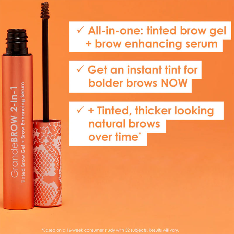 GrandeBROW 2-In-1 Tinted Brow Gel + Brow Enhancing Serum, 3.5ml - Image 17